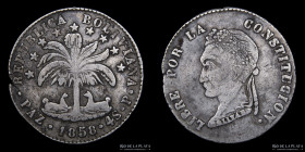 Bolivia. 4 Soles 1858 P. La Paz Mint. KM130