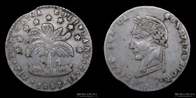 Bolivia. 1 Sol 1858/7 P. La Paz Mint. KM131