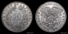 Bolivia. 50 Centavos 1900 So. KM175.2