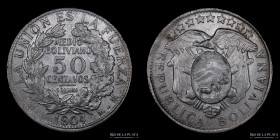Bolivia. 50 Centavos 1904 MM. KM175.1