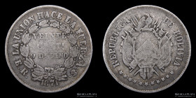 Bolivia. 20 Centavos 1871 ER. KM154.2