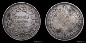 Bolivia. 20 Centavos 1898 CB. KM159.2