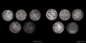 Bolivia. 20 Centavos 1880 a 1883. Lotex5. A estudiar