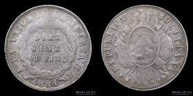 Bolivia. 10 Centavos 1884/3 FE. KM158.4
