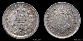 Bolivia. 5 Centavos 1900 MM. KM157.2