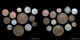 Bolivia. Lote x13. Medallas a clasificar. Incluye plata