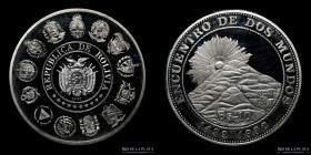 Bolivia. 10 Pesos Bolivianos 1992. I Serie Iberoamericana. KM207