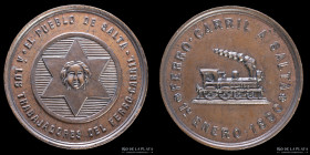 Argentina. Ferroviarias. 1890. Salta a los Trabajadores del Ferrocarril