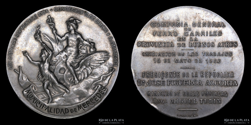 Argentina. Ferroviaria. 1904. Concesión De Bruyn y R. Otamendi. Municipalidad de...