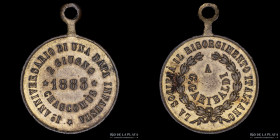 Argentina. 1883. A Giuseppe Garibaldi. Chascomus