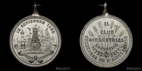 Argentina. 1885. X Aniversario del Club Industrial Argentino.