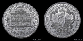 Argentina. 1891. Palacio Municipal. Piedra fundamental. Caccia