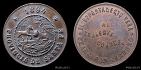 Argentina. 1894. Al Tte. Cnel. Francisco Cabrero. Santa Fe