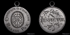 Argentina. 1920. Medalla de Inspector. Maximo Paz. Santa Fe