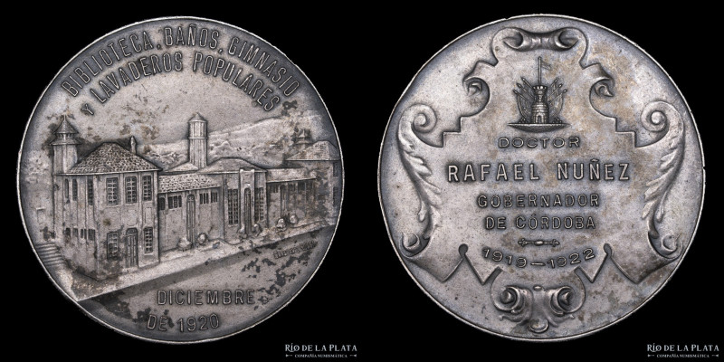 Argentina. 1920. Biblioteca, Baños, Gimnasio y Lavaderos Populares. Gdor. Rafael...