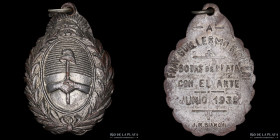 Argentina. 1938. A Fray Guillermo Butler. Bodas de plata con el arte