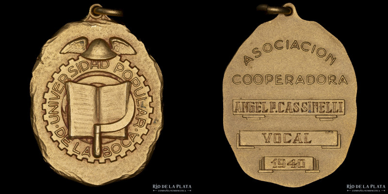 Argentina. Universidad Popular de La Boca (c/anilla). A/Escudo de la Universidad...