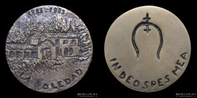 Argentina. Medalla religiosa. La Soledad 1883-1983 "IN DEO SPES MEA". Enorme