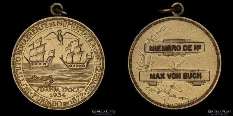 Argentina. Numismática. Instituto Bonaerense de Numismática y Antigüedades. Meda...