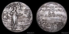 Brasil. Medicina. 1929. Academia Nacional de Medicina. 1er. Centenario. Rio de Janeiro. Plata