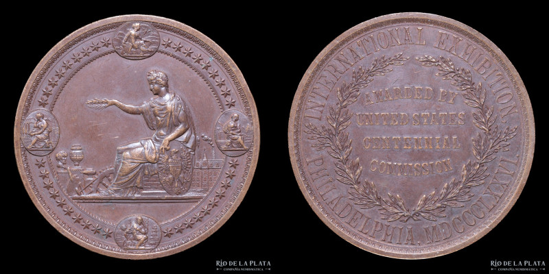 USA. 1876. Philadelphia International Exhibition Award. Awarded By The United St...
