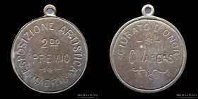 España. Madrid. Exposicion artistica. 2do. Premio. Jurado de honor C. Vargas