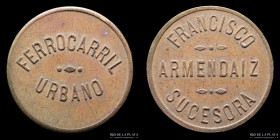Mexico. Ficha. Ferrocarril Urbano Francisco Armendaiz. San Luis Potosi