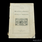 Libro. Billetes de Banco de la Republica Argentina. A. Taullard