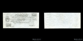 Banco Nacional. 5 Pesos 1826 Reimpresion 1900