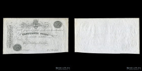 Banco Nacional. 50 Pesos 1826 Reimpresion 1900