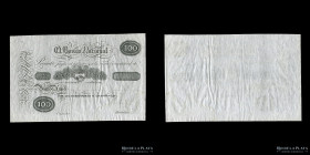 Banco Nacional. 100 Pesos 1826 Reimpresion 1900