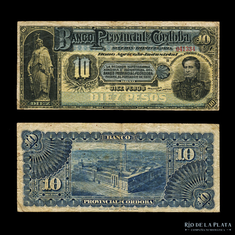 Argentina. Córdoba. El Banco Provincial de Córdoba. Sección Hipotecaria Agrícola...