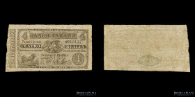 Entre Rios. 4 Reales Bolivianos 1868. Pick S1814