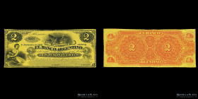 Santa Fe, Rosario. 2 Pesos 1866 Remainder. Pick S1532