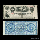 Santa Fe, Rosario. 10 Pesos 1866 Remainder. Pick S1527