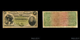 Argentina. Banco Nacional. 1 Peso 1883. Pick S694