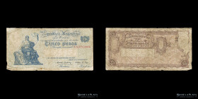 Argentina. Caja Conversion, Signos 5 Pesos 1904. P236a
