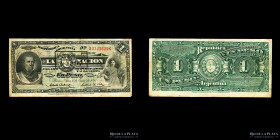 Argentina. Caja Conversion. 1 Peso 1895 resello 1897. P218a