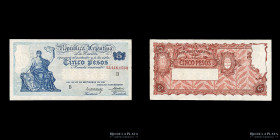 Argentina. Caja Conversion. 5 Pesos 1928. P244b