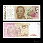Argentina. 5 Australes 1986. Serie A, 00000000. P324a