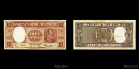 Chile. 10 Pesos 1941. Pick 92d