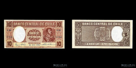 Chile. 10 Pesos 1943. Pick 92d