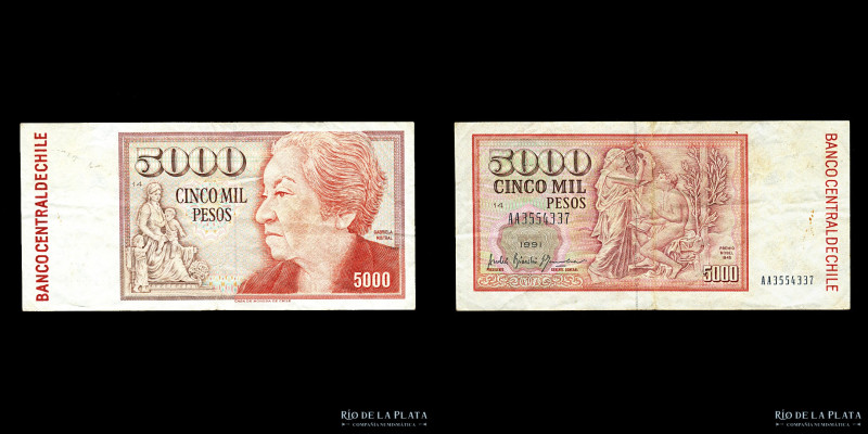 Chile. 5000 Pesos ND1981. Pick 156 (VF)
Estimate: USD 25-50