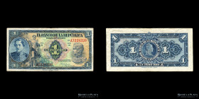 Colombia. 1 Peso 1947. Pick 380e