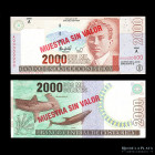 Costa Rica. Specimen 2000 Colones 1997. Pick 265s