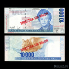 Costa Rica. Specimen 10000 Colones 1997. Pick 267s