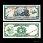El Salvador. Specimen 5 Colones 1969. Pick 111s1
