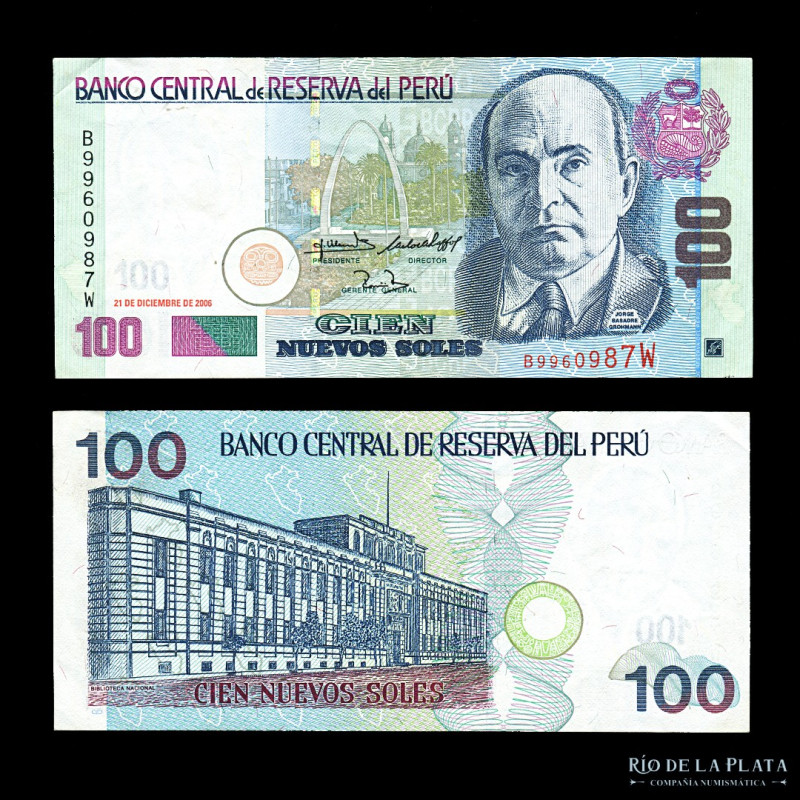 Perú. 100 Nuevos Soles 2006. Serie BW. Pick 181 (XF+)
Estimate: USD 80-120