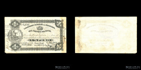 Uruguay. Partido Nacional. 1 Peso 1907. Pick S491