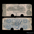 USA. Confederate. 5 Dollars 1862. Pick 51